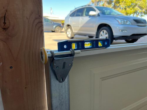 Insulated garage door installed on an Arizona home